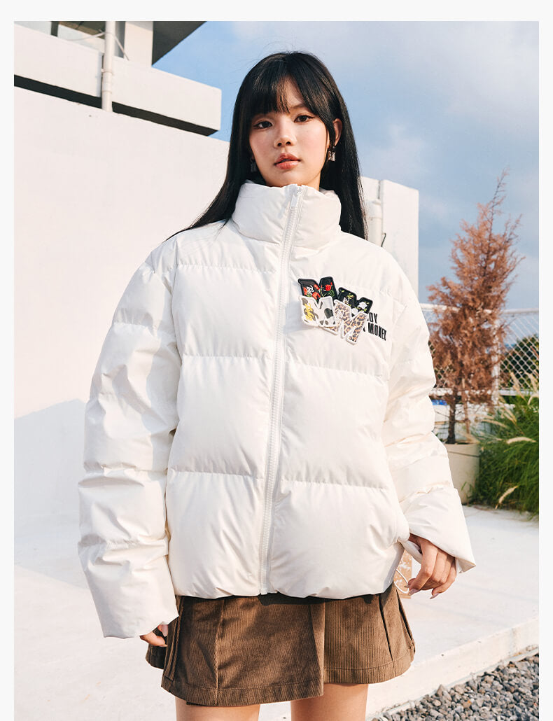 MEDM Logo Velcro Down Jacket | Face 3 Face