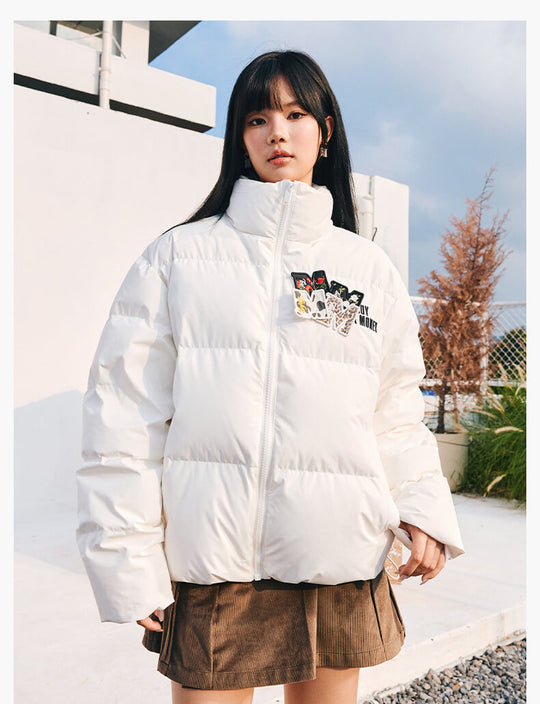 MEDM Logo Velcro Down Jacket | Face 3 Face