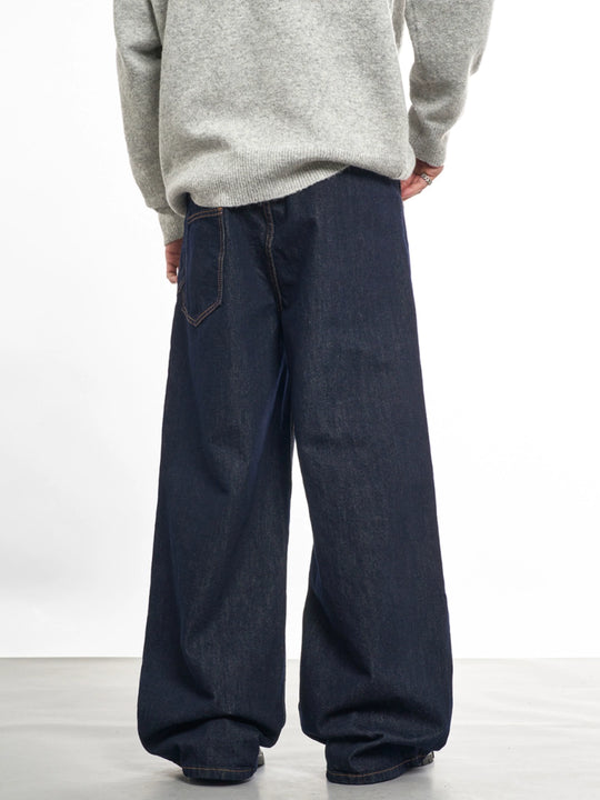 F3F Select Wide Leg Dark Blue Jeans | Face 3 Face