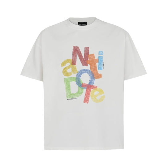ANTIDOTE Colorful Crayon Print Tee | Face 3 Face