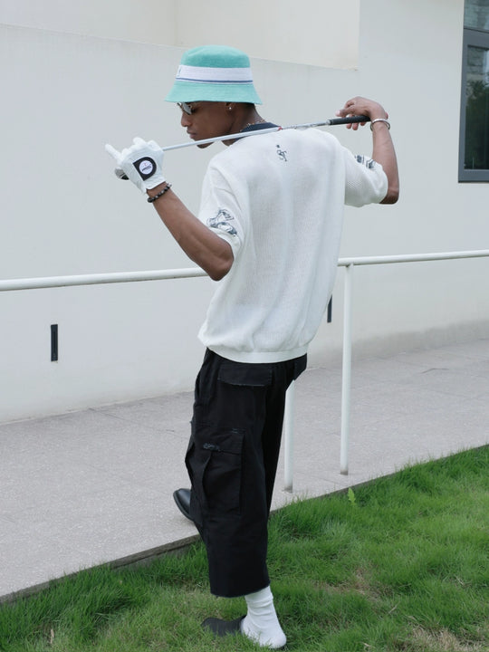 STEEPC Faded Print Mesh Knit Tee | Face 3 Face