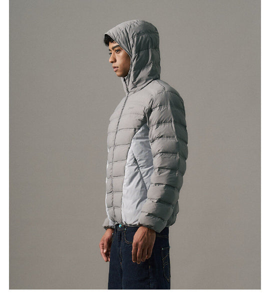 S45 Two Tone Double Stitched Lightweight Down Jacket | Face 3 Face