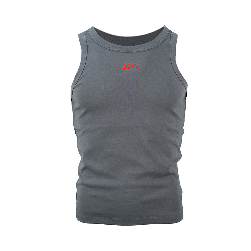 TGFCLUB 223 Logo Embroidered Slim Tank Top | Face 3 Face