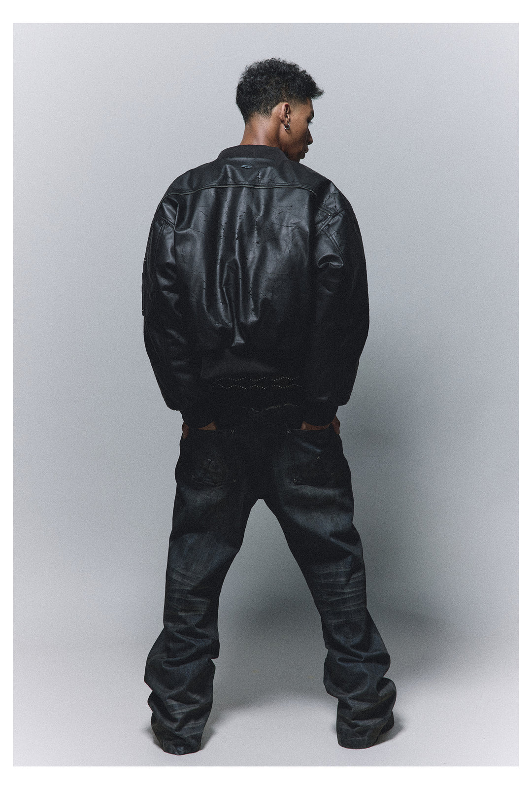 ANTIDOTE Dirty Blue Destroyed Studded Bootcut Jeans | Face 3 Face