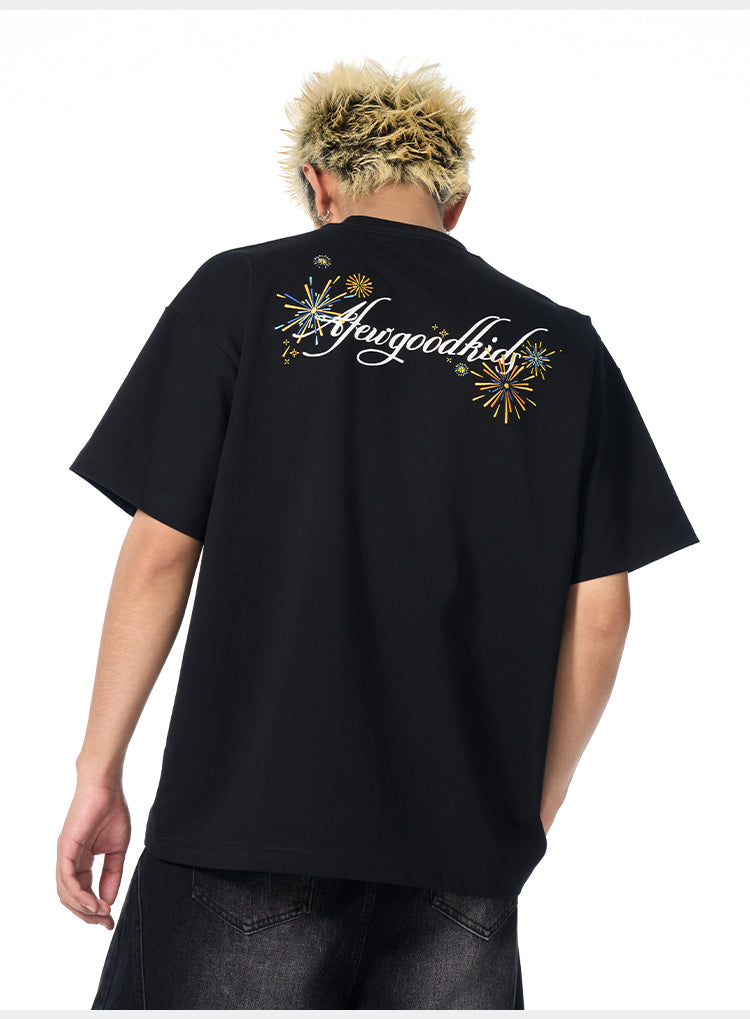 AFGK Fireworks Embroidered Tee | Face 3 Face