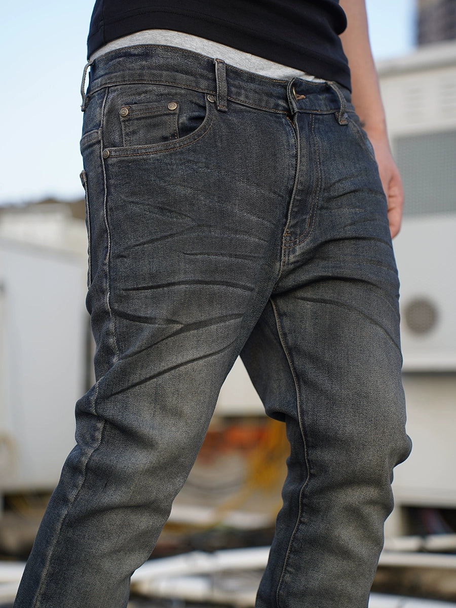 TGFCLUB 3D Pressed Washed Slim Fit Jeans | Face 3 Face