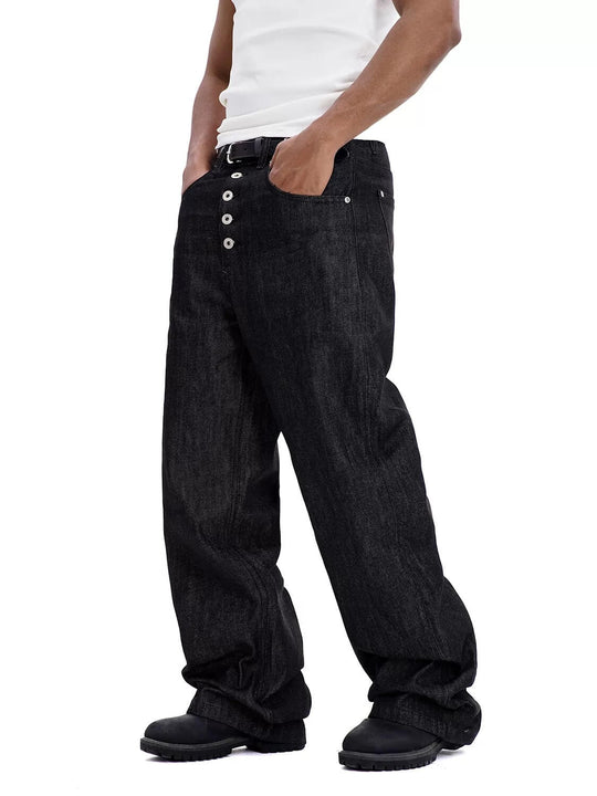 F3F Select Button Fly High Waisted Jeans