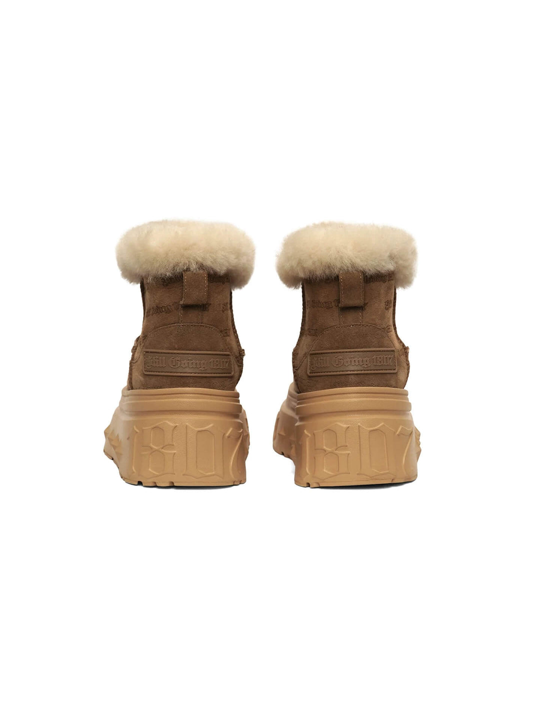 1807 INF-010 Gothic Chunky Platform Shearling Boots | Face 3 Face
