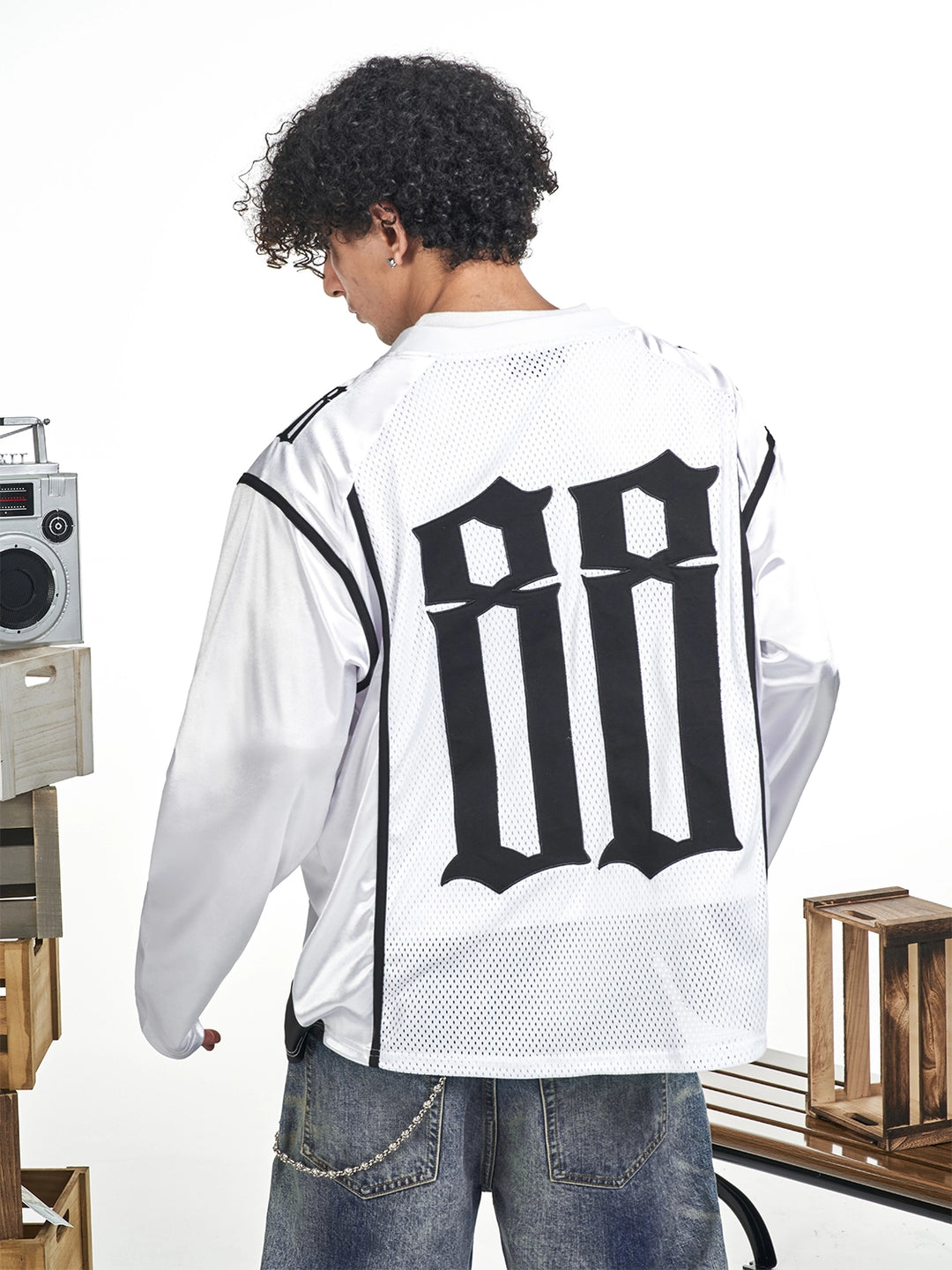 F3F Select 88 Numbered Mesh Long Sleeve Hockey Jersey | Face 3 Face