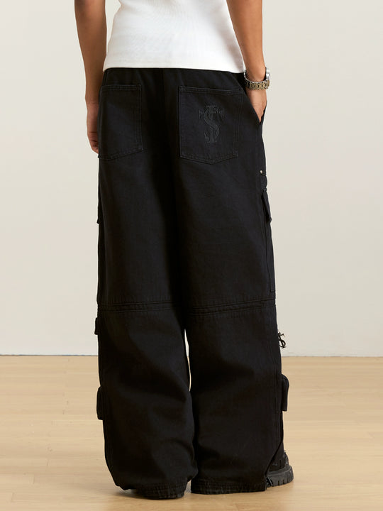 Small Town Kid Multi Pocket Utility Cargo Pants | Face 3 Face