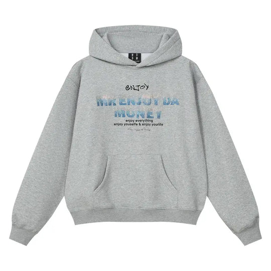 MEDM Flame Rhinestone Embellished Hoodie | Face 3 Face