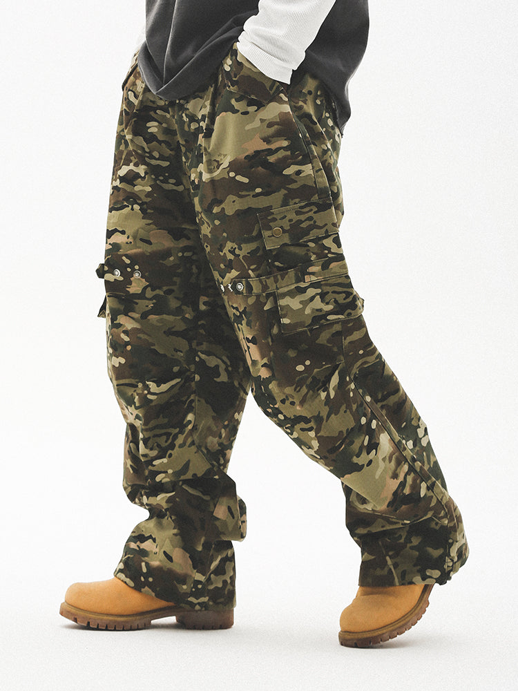 UNTILWERICH Military Camouflage Paratrooper Work Pants | Face 3 Face