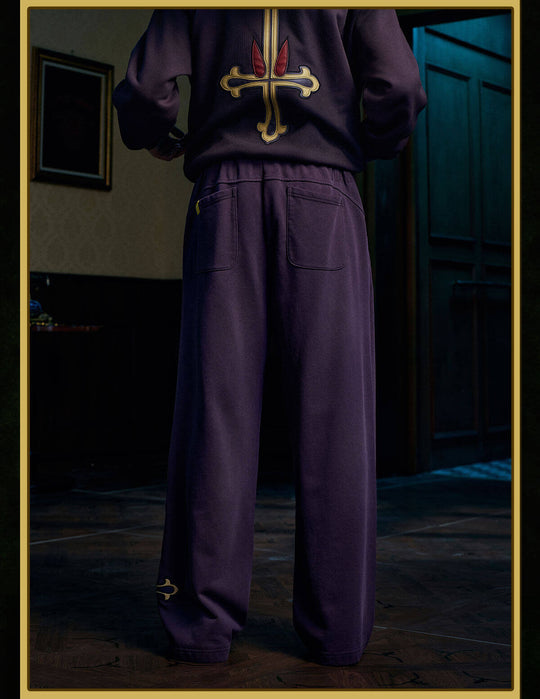 MEDM × HUNTER×HUNTER Kuroro Inverted Cross Patch Washed Sweatpants
