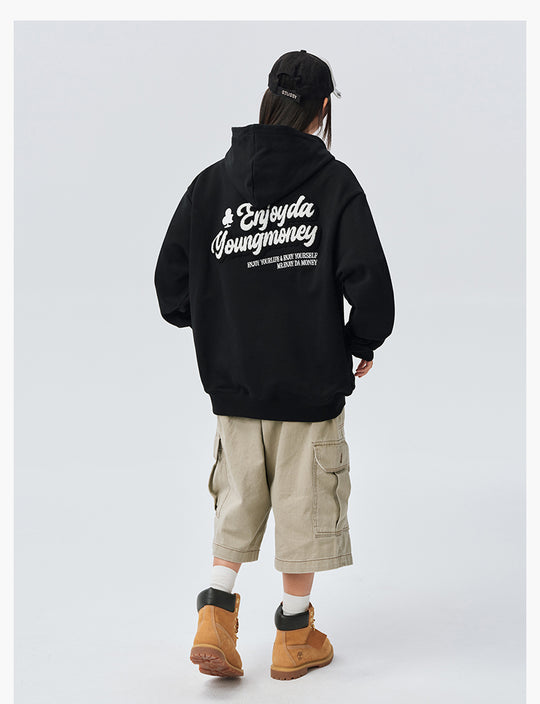 MEDM Towel Applique Embroidery Zip-Up Hoodie | Face 3 Face