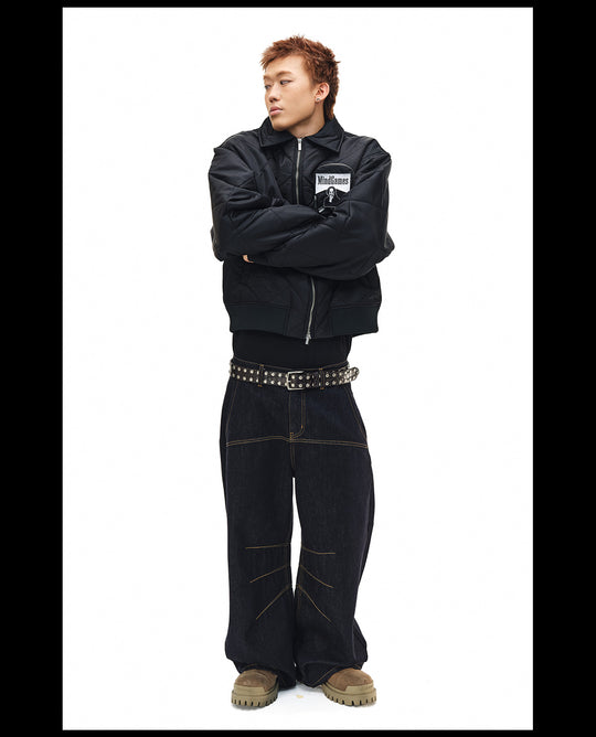 NOVACAM Diamond Plaid Quilted Puffer Jacket | Face 3 Face