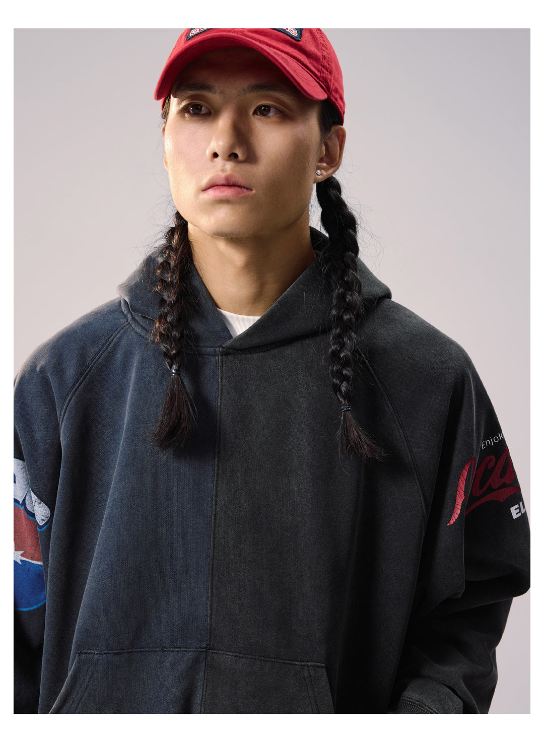 Remedy Washed Separate Raglan Hoodie | Face 3 Face