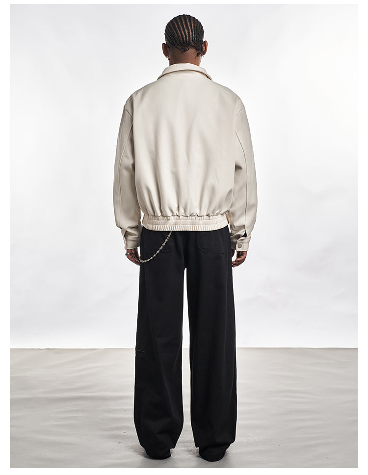 F3F Select Letter Printed Zip Short Jacket | Face 3 Face