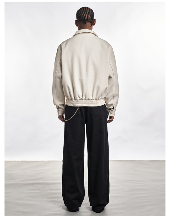 F3F Select Letter Printed Zip Short Jacket | Face 3 Face