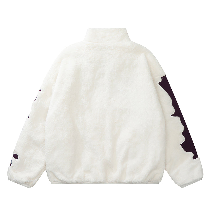 F3F Select Skeleton Sherpa Fleece Boa Jacket