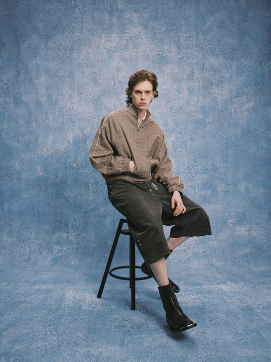 SOD Co. Houndstooth Wool Track Jacket | Face 3 Face