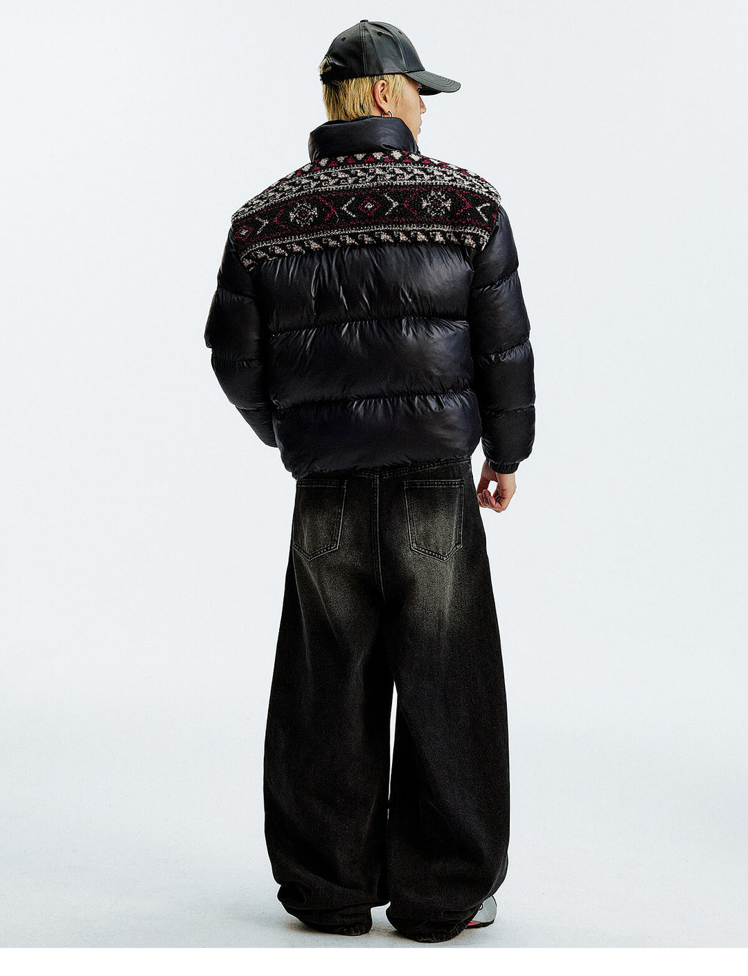 MEDM Ethnic Patchwork Puffer Jacket | Face 3 Face