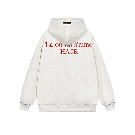 Harsh and Cruel Basic Logo Slogan HACR Embroidered Hoodie | Face 3 Face