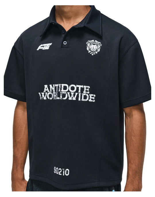 ANTIDOTE Logo & Badge Printed Polo | Face 3 Face