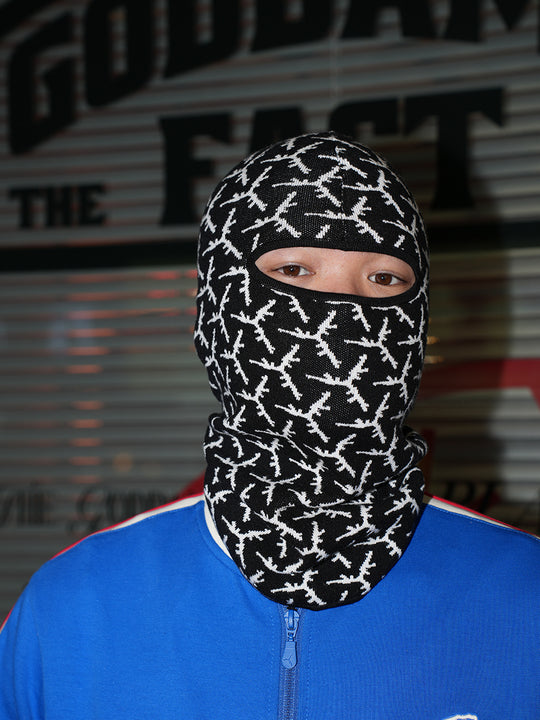 TGFCLUB All Over Logo Knit Face Mask | Face 3 Face