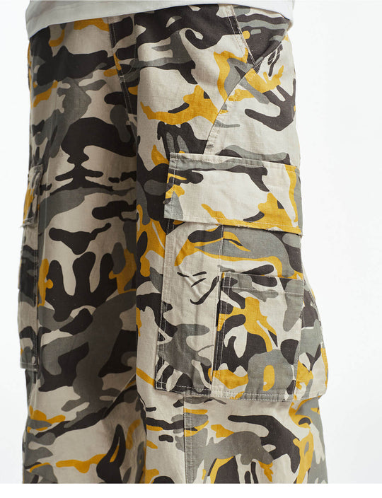 MEDM Custom Color Blocked Camo Cargo Pants | Face 3 Face