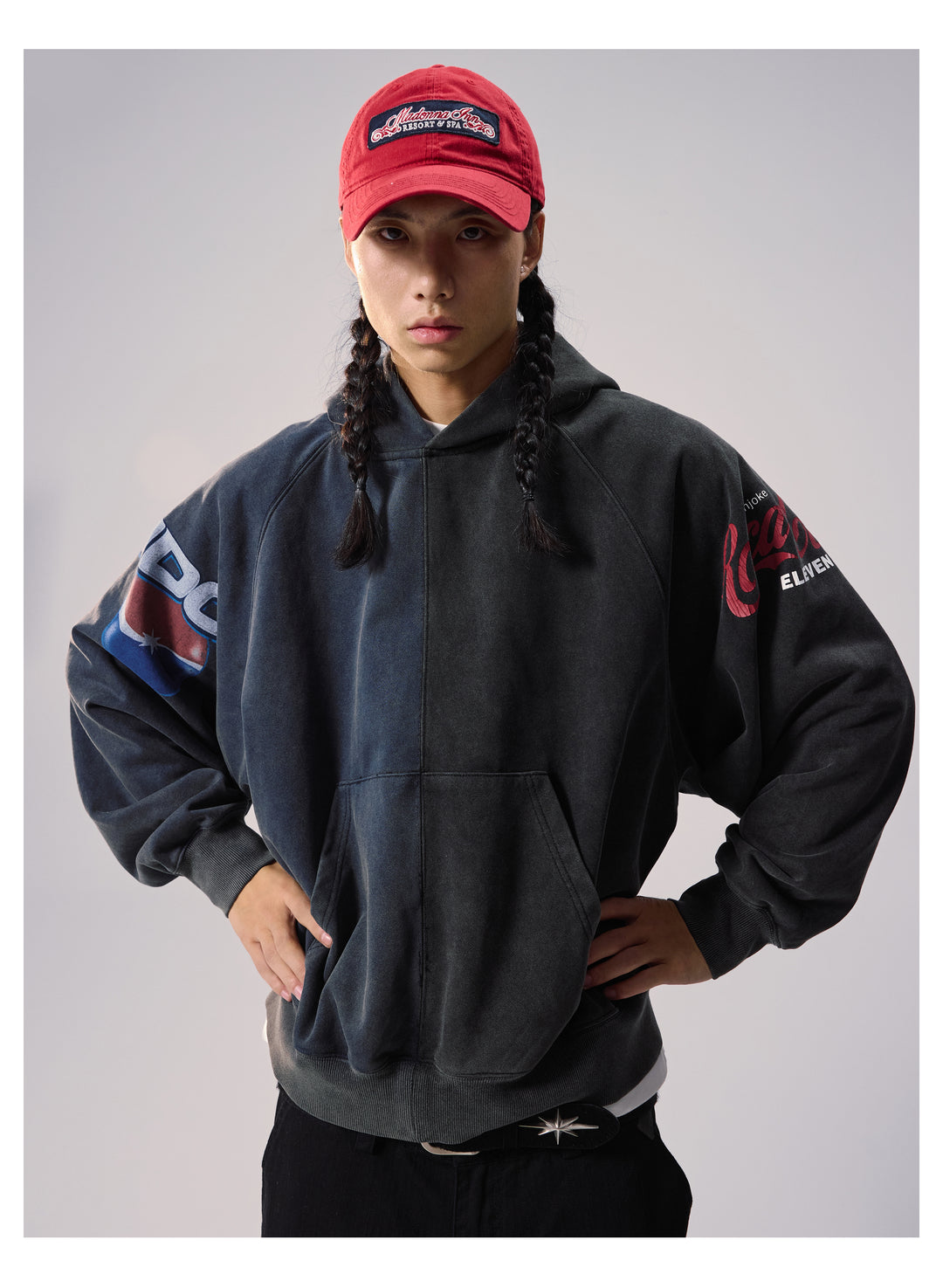 Remedy Washed Separate Raglan Hoodie | Face 3 Face