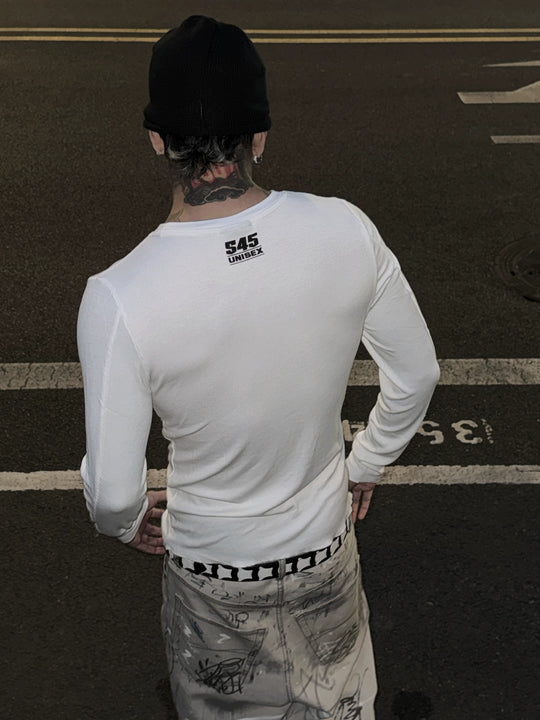 S45 Stretch Fit Basic Long Sleeve Tee | Face 3 Face