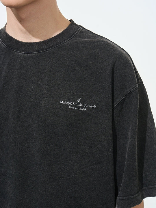Harsh and Cruel Washed Heavy Logo Tee