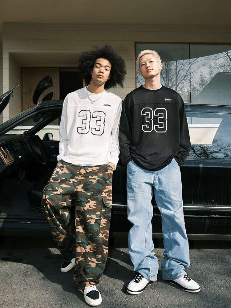 JUST VIBE 33 Numbering Printed Mesh Hockey Jersey | Face 3 Face