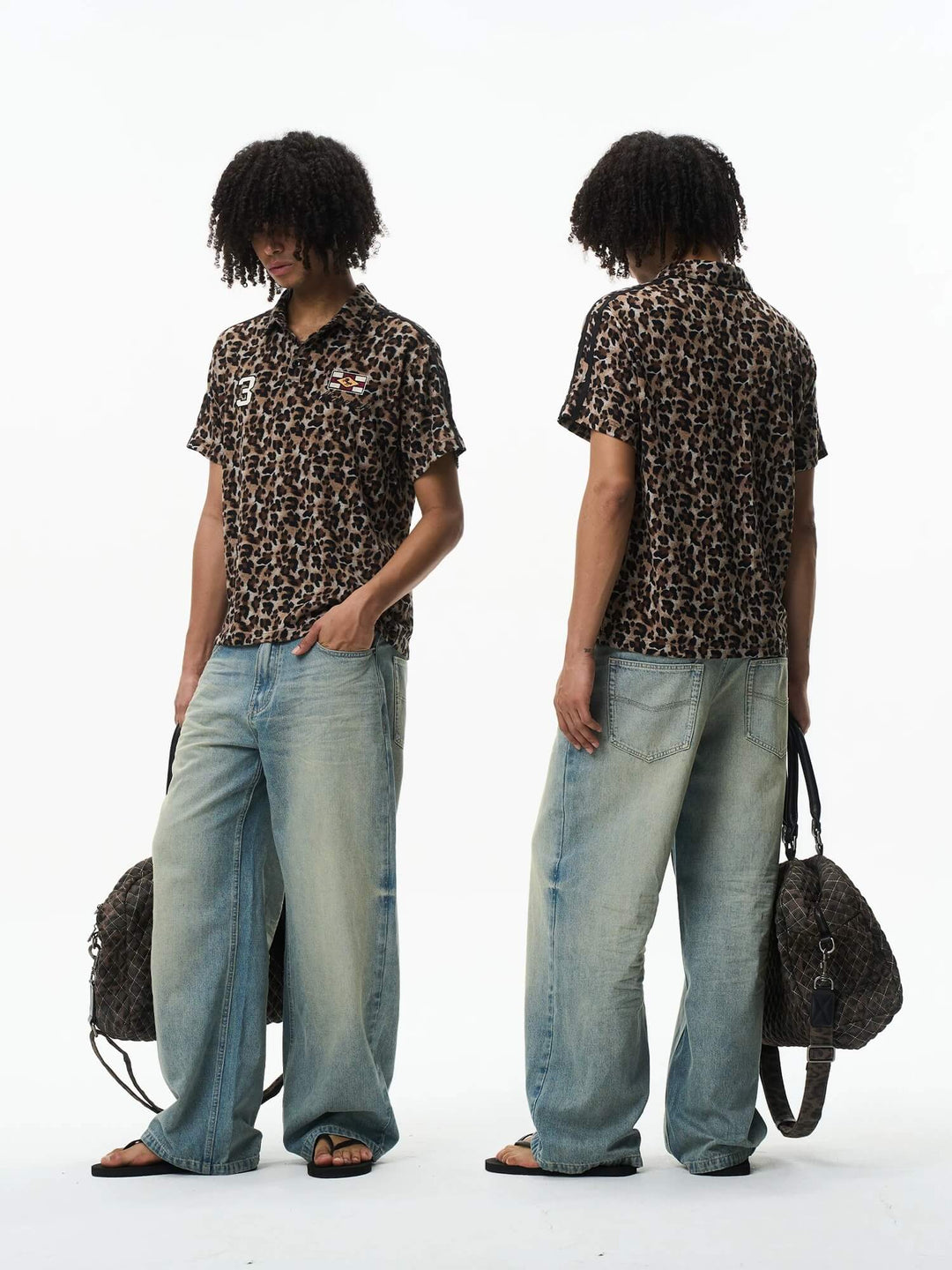 EXITMODE BY BLIND NO PLAN 3D Whisker Washed Baggy Jeans | Face 3 Face