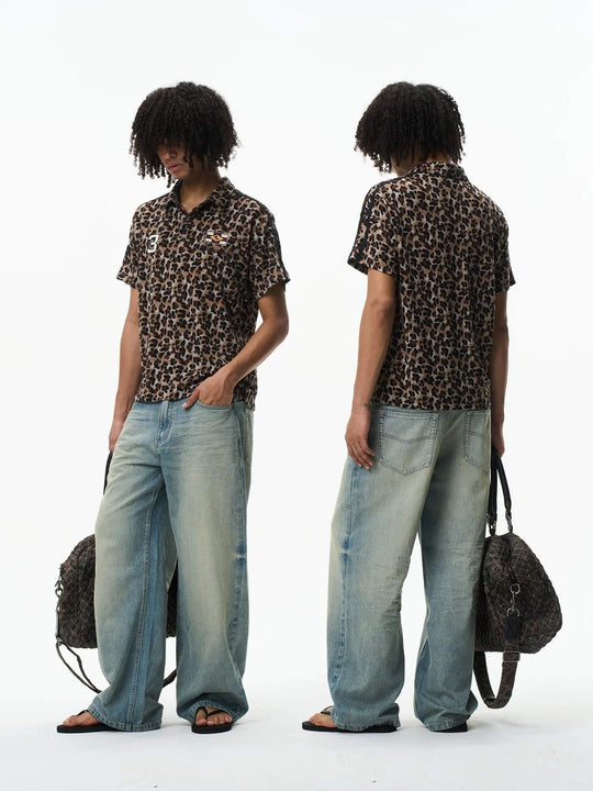 EXITMODE BY BLIND NO PLAN 3D Whisker Washed Baggy Jeans | Face 3 Face