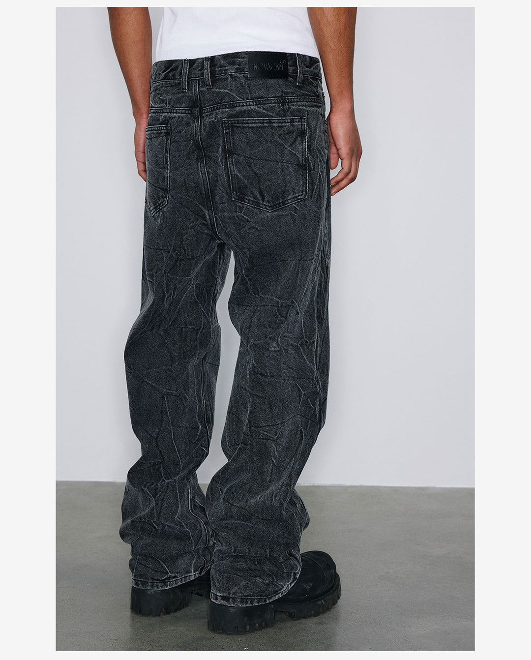 NOVACAM Water Ripple Washed Heavy Distressed Jeans | Face 3 Face