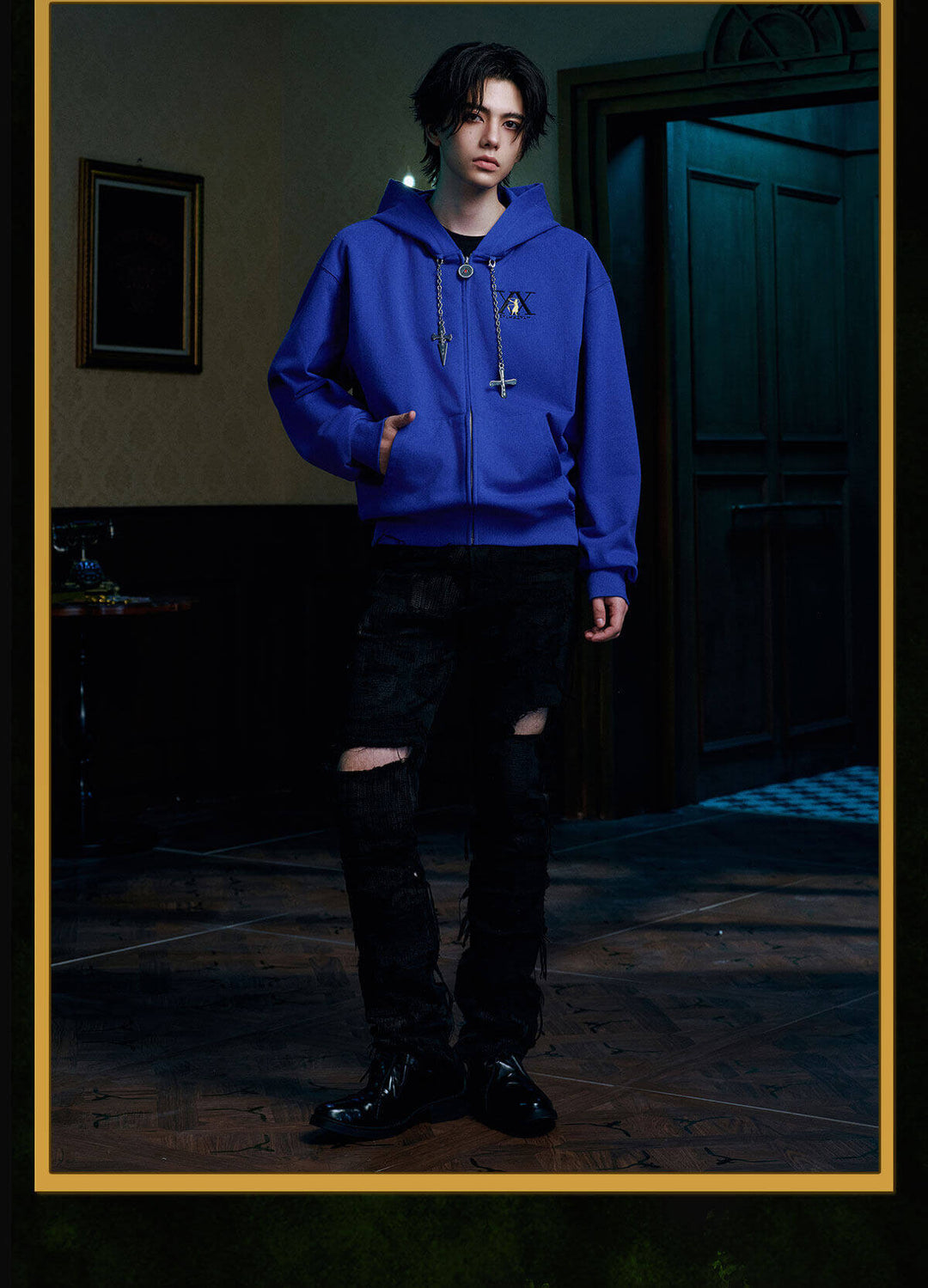 MEDM × HUNTER×HUNTER Character Icon Zip Up Hoodie | Face 3 Face
