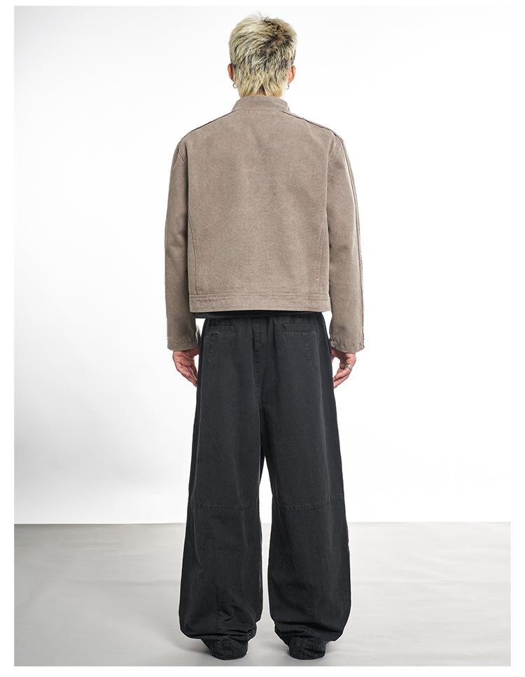 F3F Select Washed Denim Motorcycle Jacket | Face 3 Face