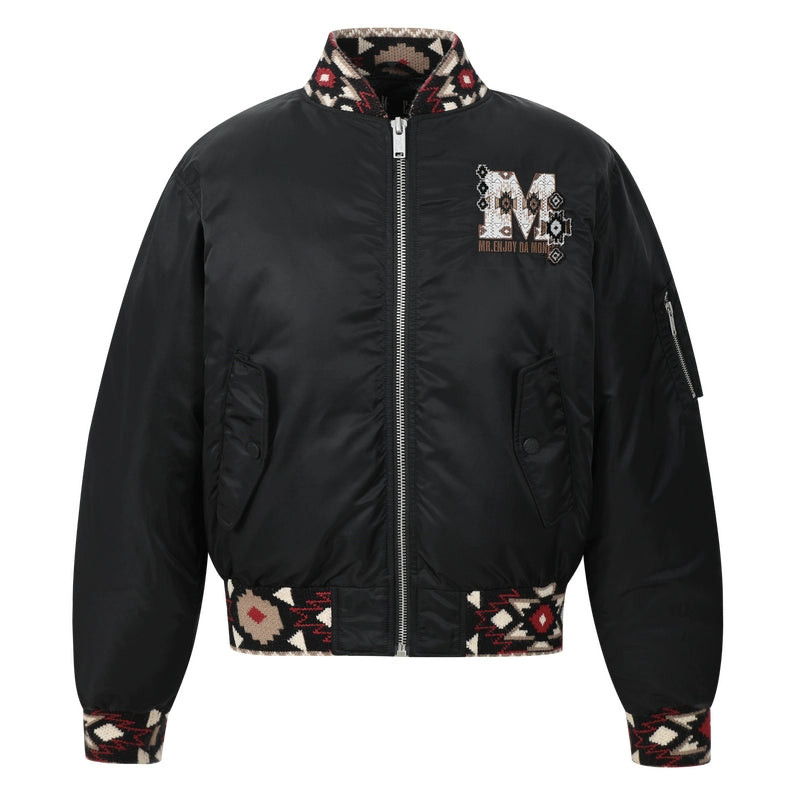 MEDM Ethnic Trim MA-1 Bomber Jacket | Face 3 Face