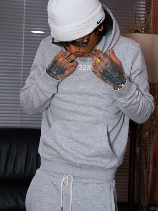 TGFCLUB 223 Embroidered Basic Hoodie and Sweatpants | Face 3 Face