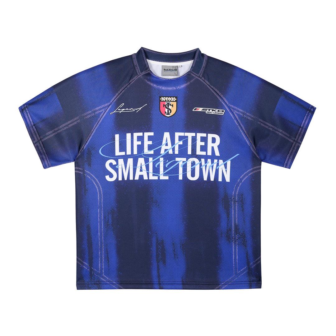 Small Town Kid Gradient Striped Soccer Jersey | Face 3 Face