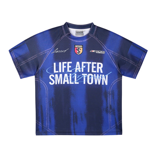 Small Town Kid Gradient Striped Soccer Jersey | Face 3 Face
