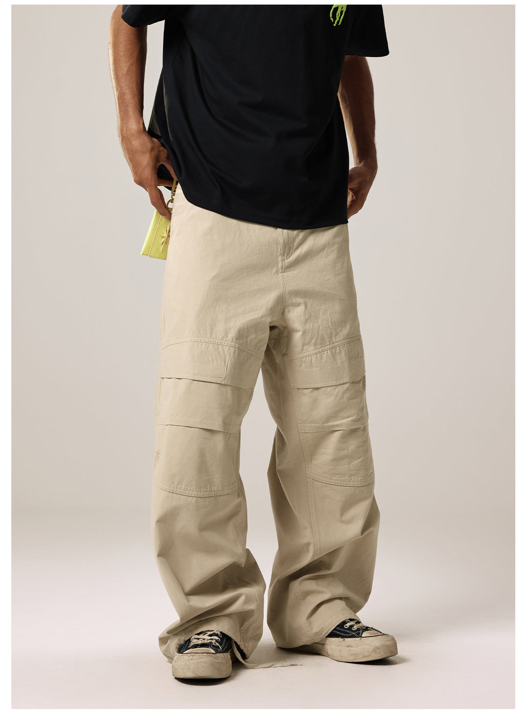 Remedy Velcro Front Pocket Baggy Work Pants | Face 3 Face