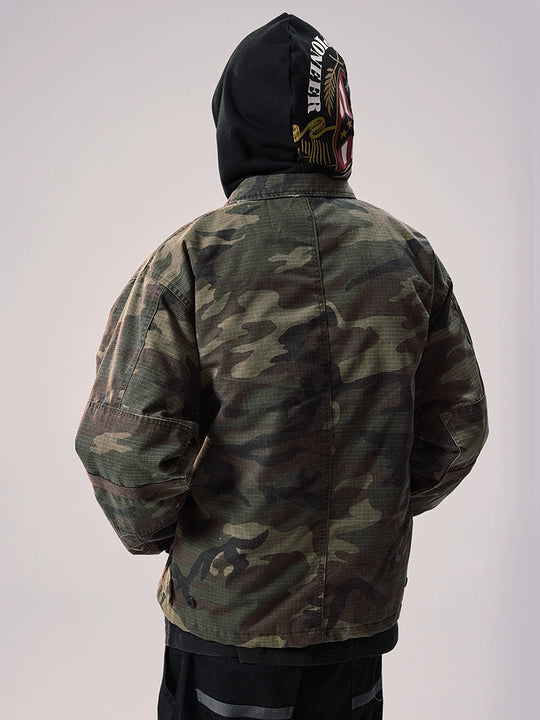 Remedy Camouflage Hooded Military BDU Jacket | Face 3 Face