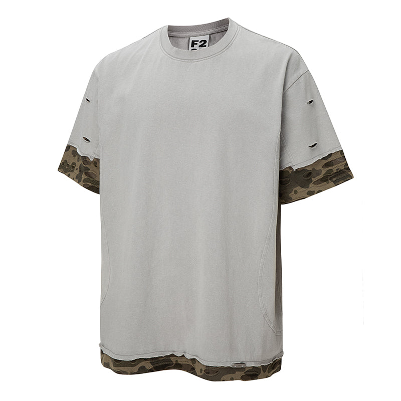 F2CE Deconstructed Layered Camouflage Tee | Face 3 Face