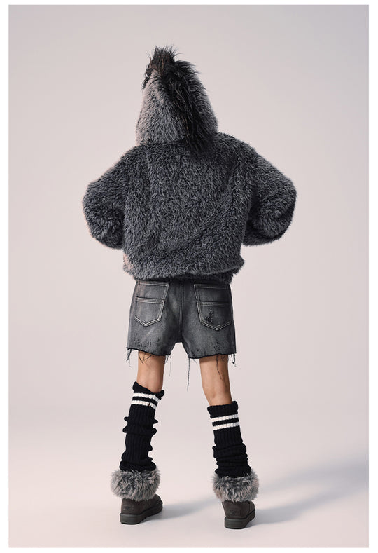 Remedy Faux Fur Mohawk Hooded Jacket | Face 3 Face