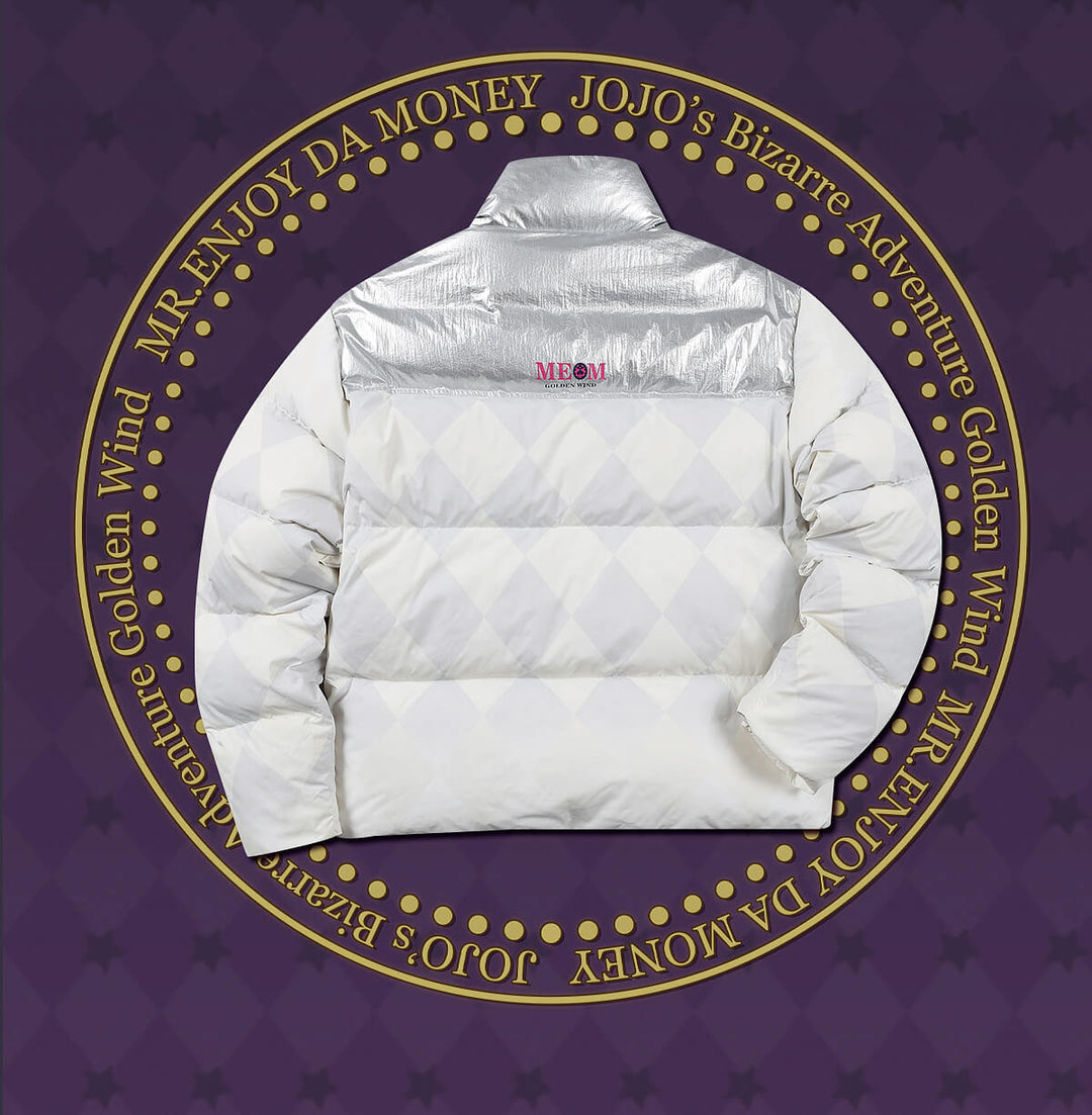 MEDM × JOJO Color Block Diamond Plaid Down Jacket | Face 3 Face