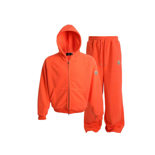 STEEPC Fleece Zip Up Hoodie and Sweatpants Set | Face 3 Face