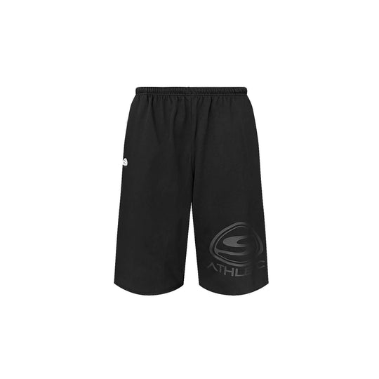 S45 Basic Heavyweight Logo Print Cutoff Baggy Sweat Shorts