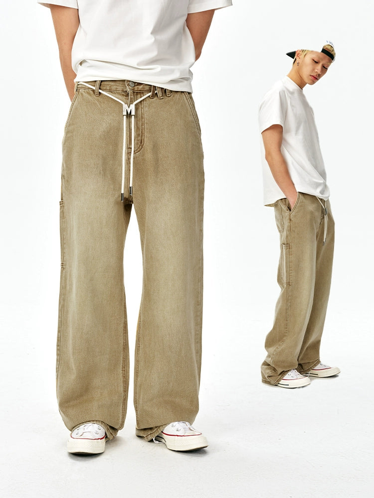 MEDM Washed M Buckle Utility Jeans | Face 3 Face